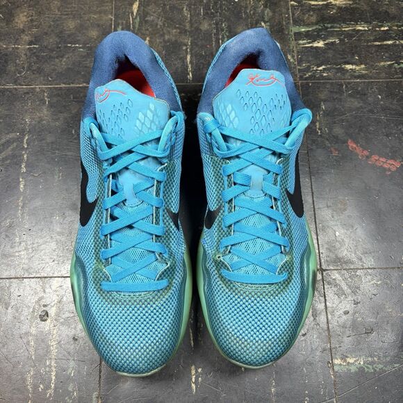 Nike Kobe 10 5 AM Flight (705317-403) Sz 13 Blue Lagoon Basketball Sneaker - Picture 3 of 6